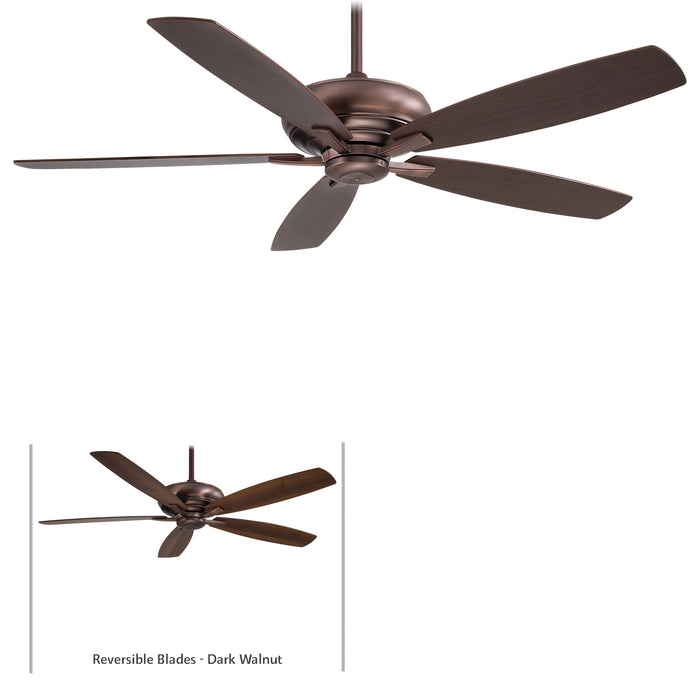 Minka Aire Kola-XL 60 in. Indoor Dark Brushed Bronze Ceiling Fan with Remote