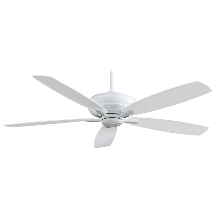 Minka Aire F689-WH Kola-XL White 60" Ceiling Fan with Remote Control