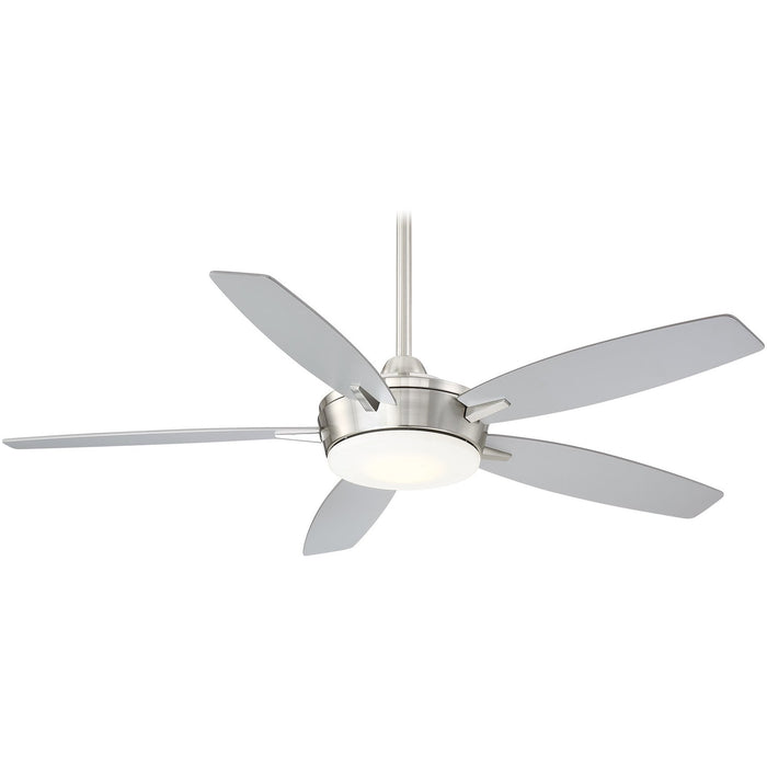 Minka Aire F690L-BN/SL Espace Brushed Nickel 52" LED Ceiling Fan with Remote