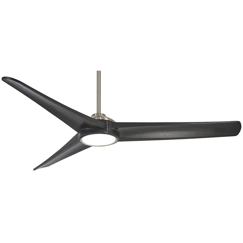 Minka Aire Timber F747L-BN/CL 68-Inch LED Smart Ceiling Fan in Brushed Nickel with Remote