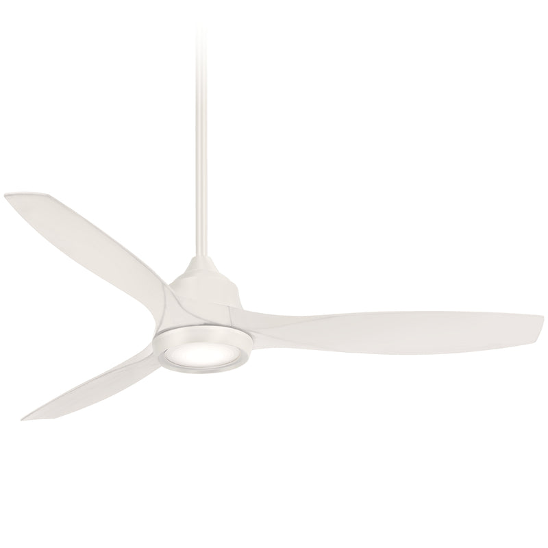 Minka Aire Skyhawk F749L-WHF 60-Inch LED Ceiling Fan in Flat White with Remote