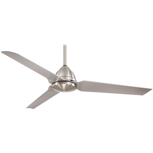 Minka Aire F753-BNW Java Brushed Nickel Wet 54" Outdoor Ceiling Fan with Remote Control - ALCOVE LIGHTING
