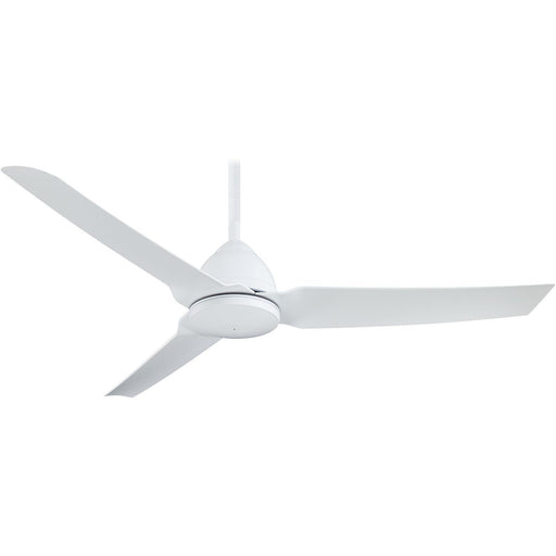 Minka Aire F753-WHF Java Flat White 54" Outdoor Ceiling Fan with Remote Control - ALCOVE LIGHTING