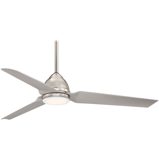 Minka Aire F753L-PN Java LED Polished Nickel 54" Indoor Ceiling Fan with Remote Control - ALCOVE LIGHTING