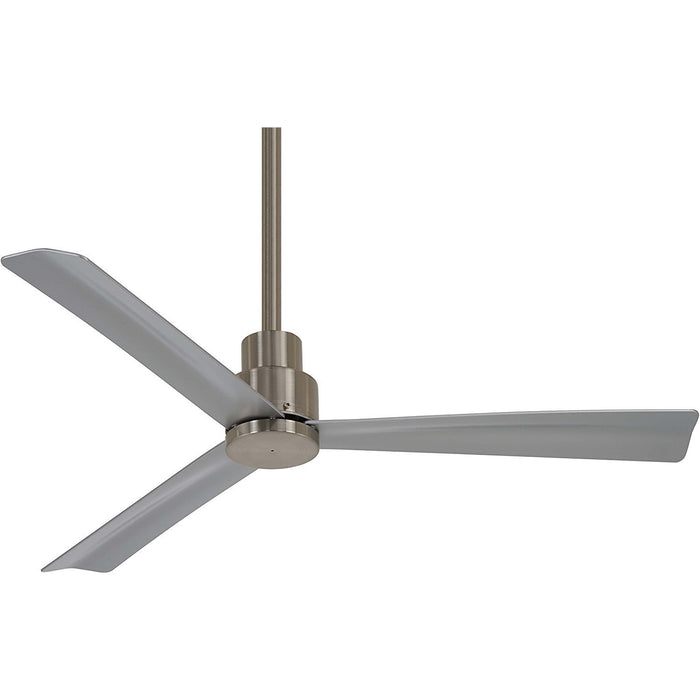 Minka Aire F786-BNW Simple 44 in. Indoor/Outdoor Brushed Nickel Wet Ceiling Fan