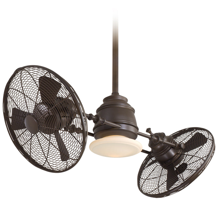 Minka Aire Vintage Gyro 42 in. LED Indoor Oil Rubbed Bronze Ceiling Fan