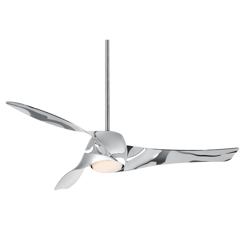 Minka Aire Artemis F803DL-LN 58-Inch LED Indoor Smart Ceiling Fan in Liquid Nickel with Remote