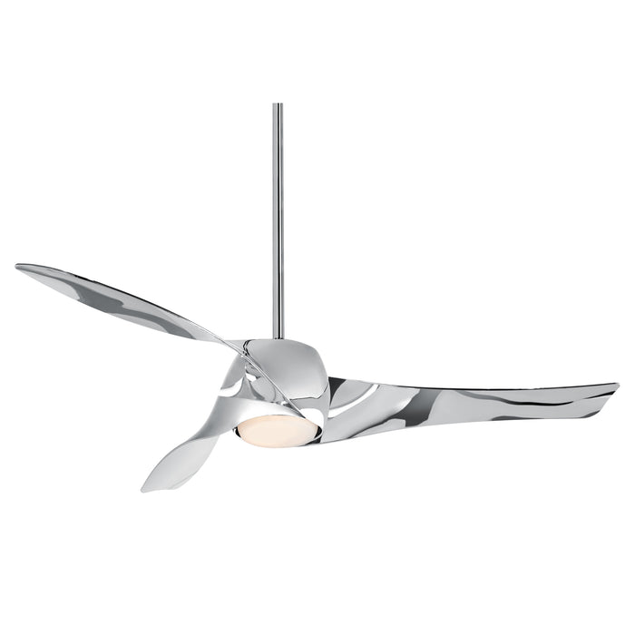 Minka Aire Artemis 58" 3-Blade LED Smart Ceiling Fan in Liquid Nickel Finish