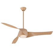 Minka Aire Artemis 58" 3-Blade LED Smart Ceiling Fan in Maple Finish with Remote - ALCOVE LIGHTING