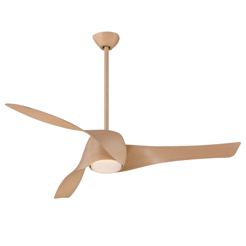 Minka Aire Artemis 58" 3-Blade LED Smart Ceiling Fan in Maple Finish with Remote - ALCOVE LIGHTING