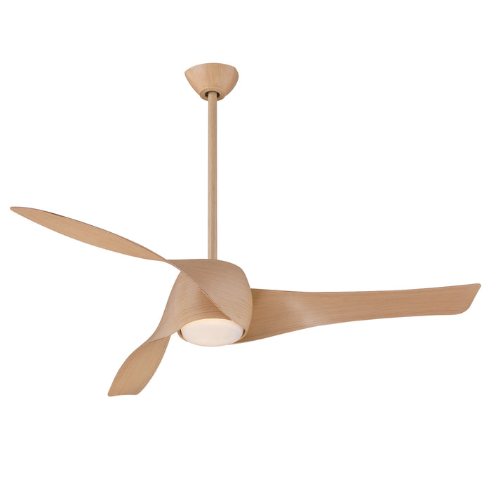 Minka Aire Artemis 58" 3-Blade LED Smart Ceiling Fan in Maple Finish with Remote