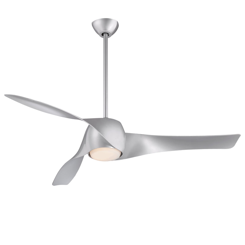Minka Aire Artemis 58" 3-Blade LED Smart Ceiling Fan in Silver Finish with Remot