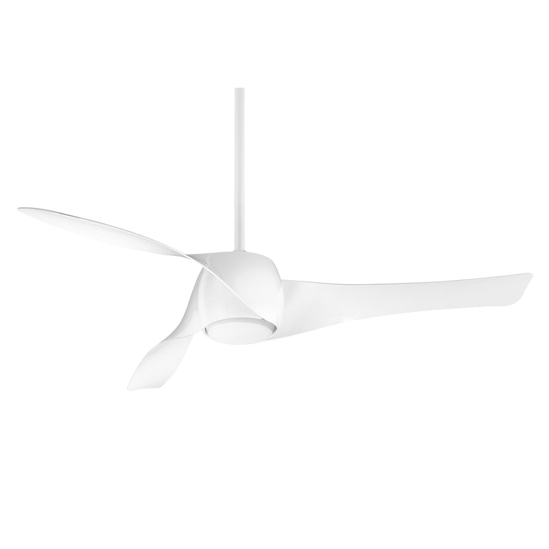 Minka Aire Artemis F803DL-WH 58-Inch LED Indoor Smart Ceiling Fan in White with Remote