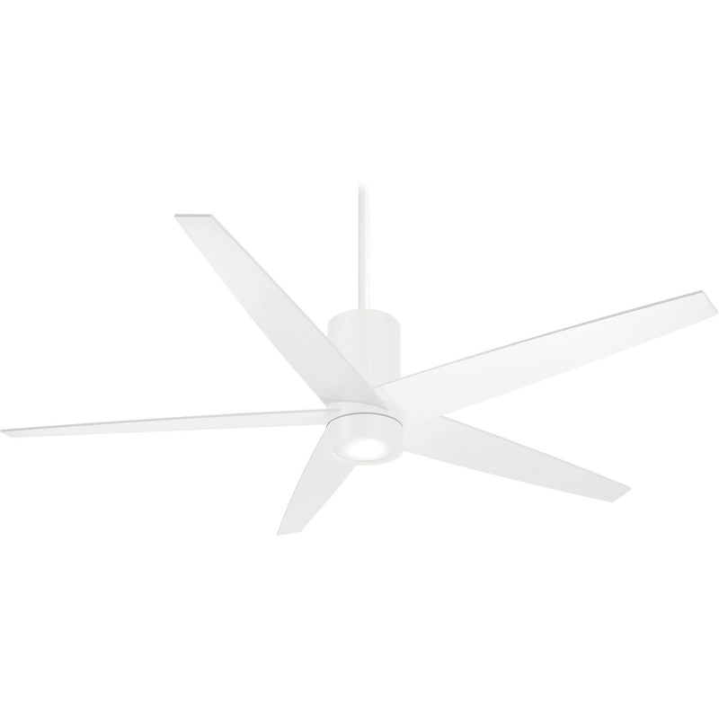 Minka Aire Symbio 56 in. LED Indoor Flat White Ceiling Fan with Remote - ALCOVE LIGHTING