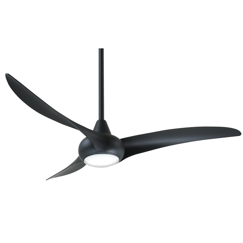 Minka Aire F844-CL Light Wave 52 in. LED Indoor Coal Ceiling Fan with Remote