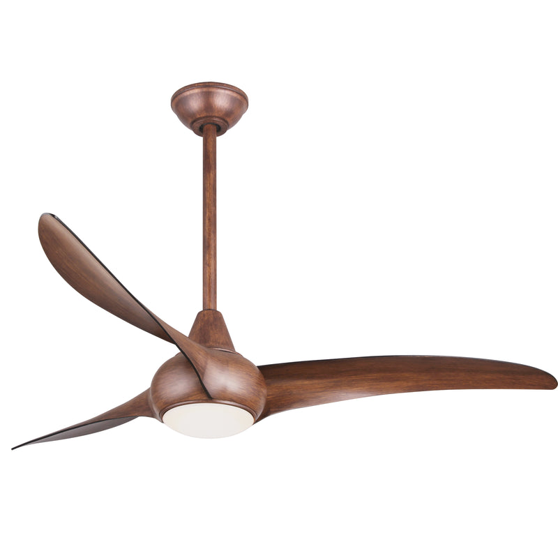 Minka Aire Light Wave 52 in. LED Indoor Distressed Koa Ceiling Fan with Remote - ALCOVE LIGHTING