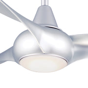 Minka Aire Light Wave 52 in. LED Indoor Silver Ceiling Fan with Remote - ALCOVE LIGHTING