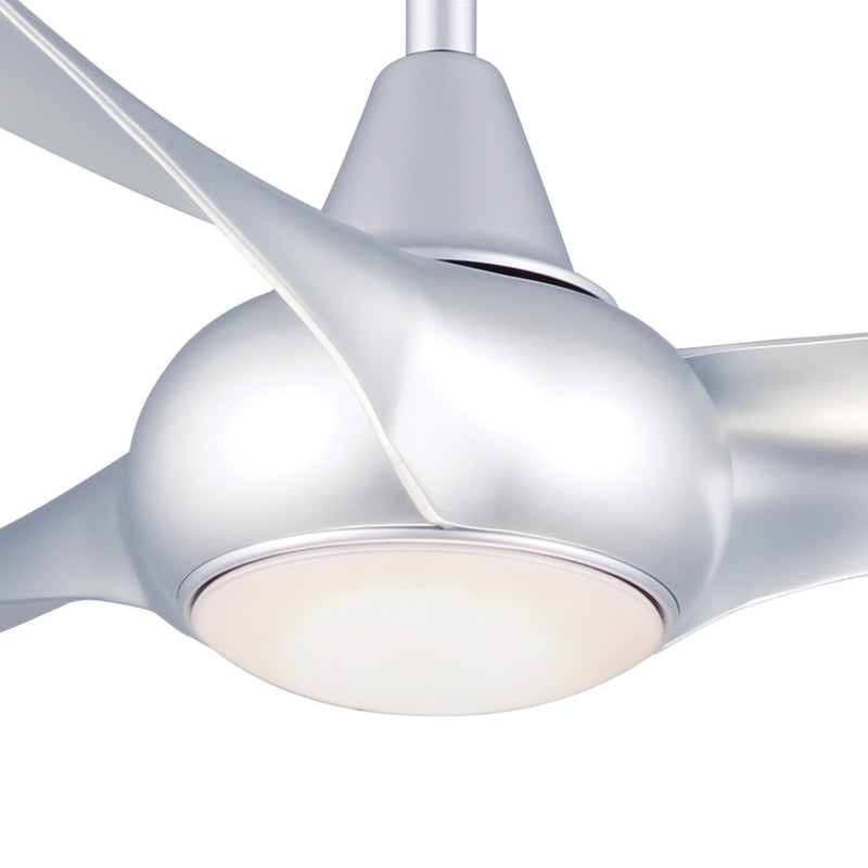 Minka Aire Light Wave 52 in. LED Indoor Silver Ceiling Fan with Remote - ALCOVE LIGHTING