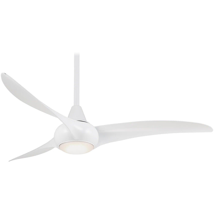 Minka Aire Light Wave 44 in. LED Indoor White Ceiling Fan with Remote