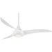 Minka Aire F844-WH Light Wave White 52" Ceiling Fan with Remote Control - ALCOVE LIGHTING