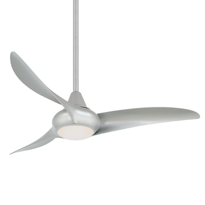 Minka Aire Light Wave 44 in. LED Indoor Silver Ceiling Fan with Remote