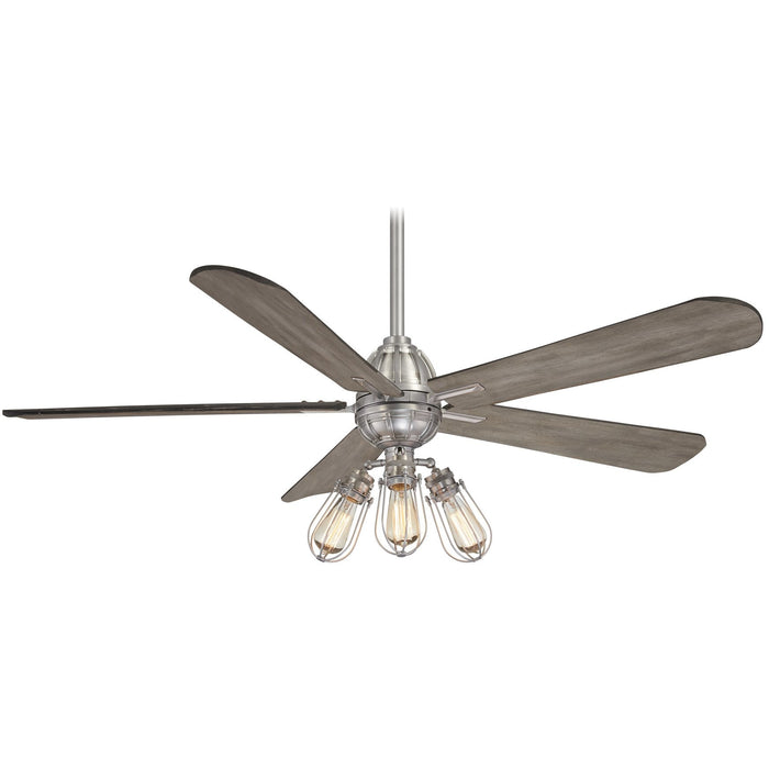 Minka Aire F852L-BN Alva Brushed Nickel 56" LED Ceiling Fan with Remote Control