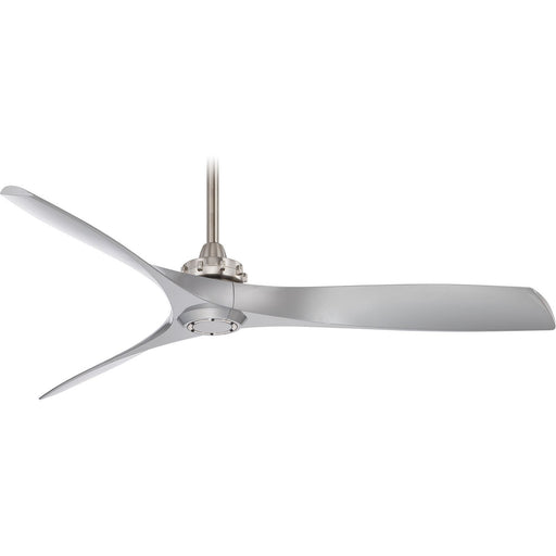 Minka Aire F853-BN/SL Aviation Brushed Nickel 60" Ceiling Fan with Remote - ALCOVE LIGHTING