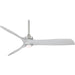 Minka Aire F853L-BN/SL Aviation LED Brushed Nickel 60" Ceiling Fan with Remote - ALCOVE LIGHTING