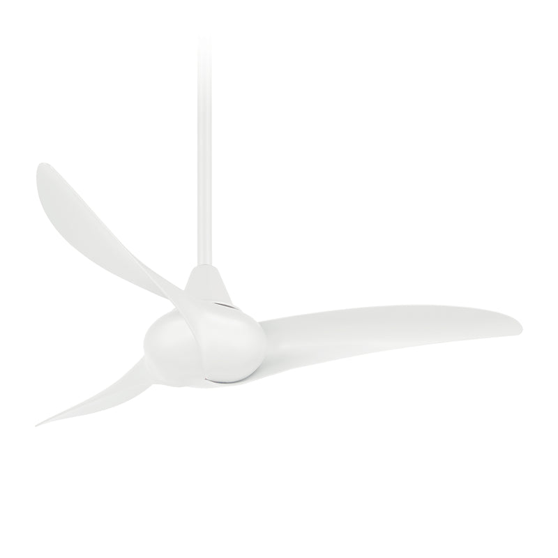 Minka Aire Wave F854-WH 44-Inch Indoor Modern Ceiling Fan in White with Remote