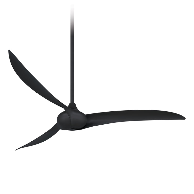 Minka Aire Wave F855-CL 65-Inch Indoor Modern Ceiling Fan in Coal Black with Remote