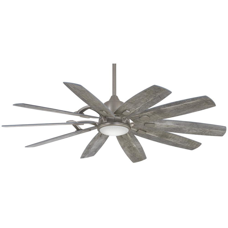 Minka Aire F864L-BNK Barn Burnished Nickel 65" LED Smart Ceiling Fan with Remote - ALCOVE LIGHTING