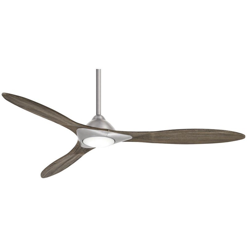 Minka Aire Sleek 60 in. LED Indoor Brushed Nickel Smart Ceiling Fan with Remote