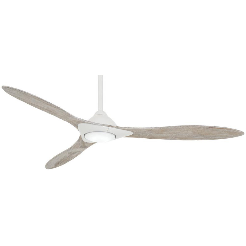 Minka Aire Sleek 60 in. LED Indoor Flat White Smart Ceiling Fan with Remote