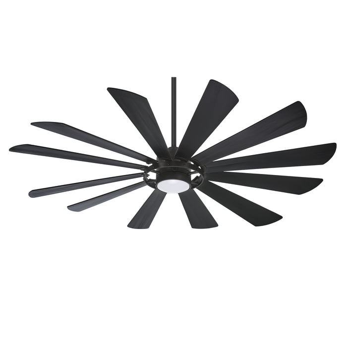 Minka Aire Windmolen 65 in. LED Indoor/Outdoor Textured Coal Smart Ceiling Fan
