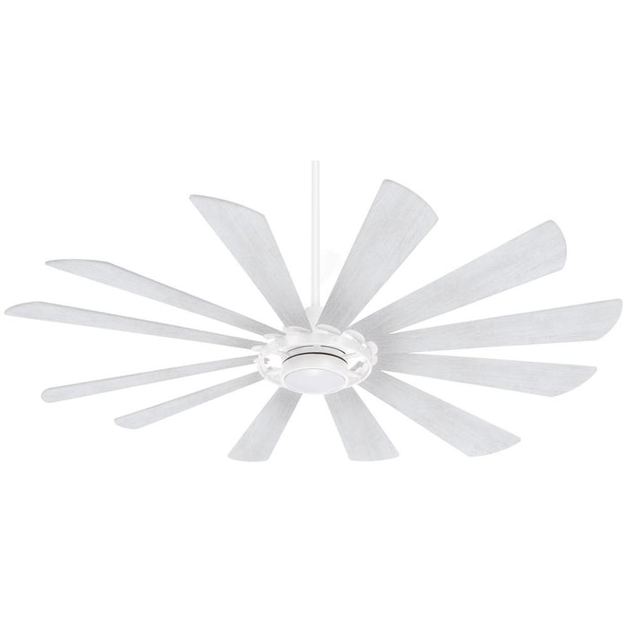 Minka Aire Windmolen 65 in. LED Indoor/Outdoor Textured White Smart Ceiling Fan
