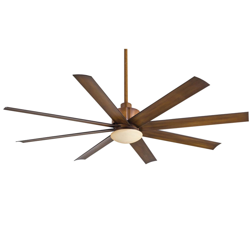 Minka Aire Slipstream F888L-DK 65-Inch LED Indoor/Outdoor Modern Ceiling Fan in Distressed Koa with Remote - ALCOVE LIGHTING