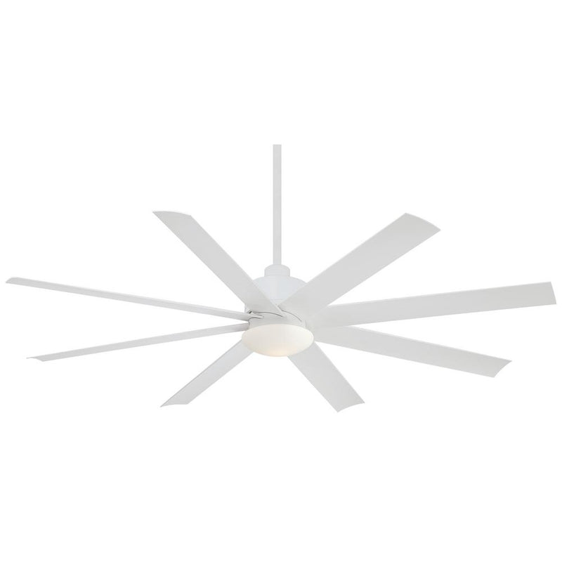 Minka Aire Slipstream 65 in. LED Indoor/Outdoor Flat White Ceiling Fan