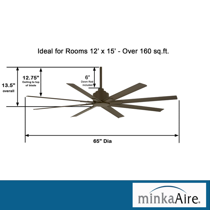 Minka Aire F896-65-ORB Xtreme H2O 65 in. Indoor/Outdoor Bronze Ceiling Fan