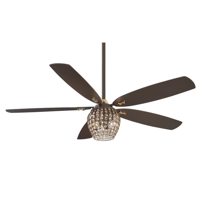 Minka Aire F902L-ORB Bling Oil Rubbed Bronze 56" LED Ceiling Fan with Remote Con