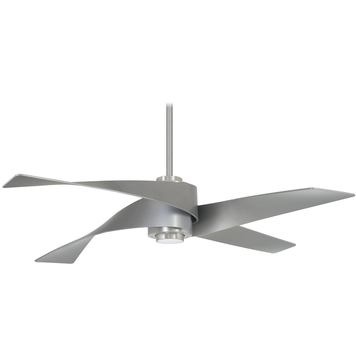 Minka Aire F903L-BN/SL Artemis IV Brushed Nickel 64" Ceiling Fan with Remote