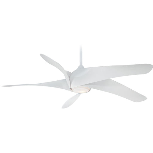 Minka Aire F905L-WH Artemis XL5 White 62" Ceiling Fan with Remote Control - ALCOVE LIGHTING