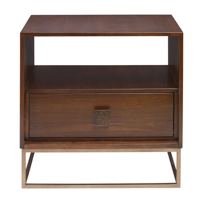 Uttermost Bexley Walnut Side Table