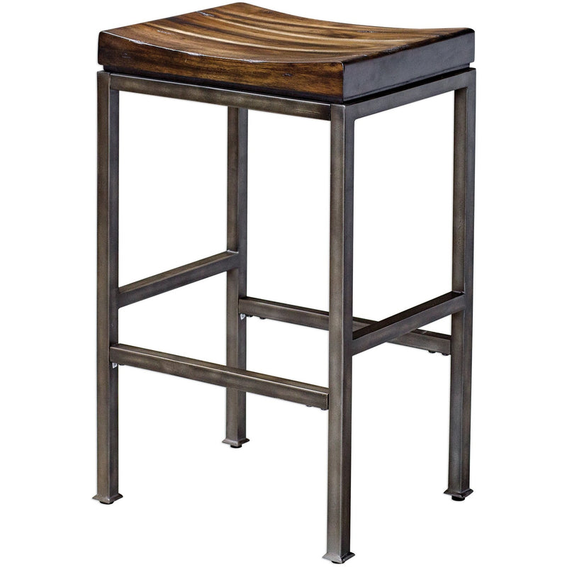 Uttermost 25893 Beck Industrial Bar Stool