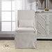 Uttermost 23493 Coley White Linen Armless Chair