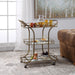 Uttermost 24876 Stassi Gold Serving Cart