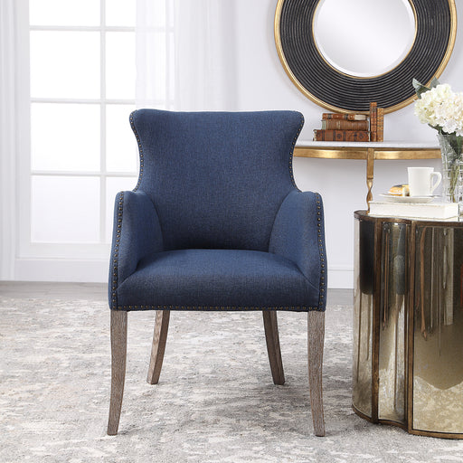 Uttermost 23499 Yareena Blue Wing Chair