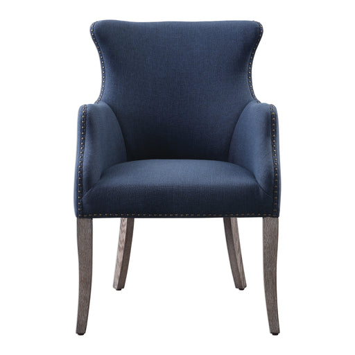 Uttermost 23499 Yareena Blue Wing Chair