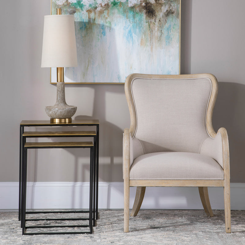 Uttermost 25050 Coreene Gold Nesting Tables Set of 3