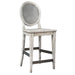 Uttermost 25438 Clarion Aged White Counter Stool
