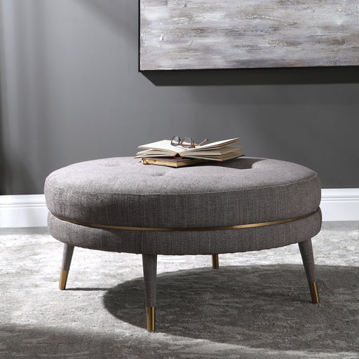 Uttermost 23524 Blake Modern Taupe Ottoman